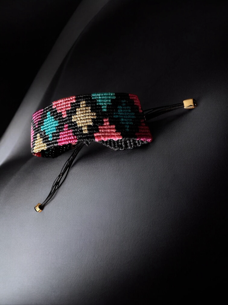 Kilim desen makrome bileklik 