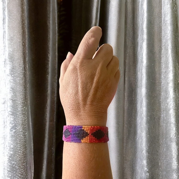 Kilim desen makrome bileklik