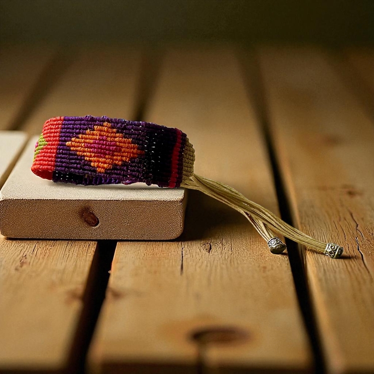 Kilim desen makrome bileklik