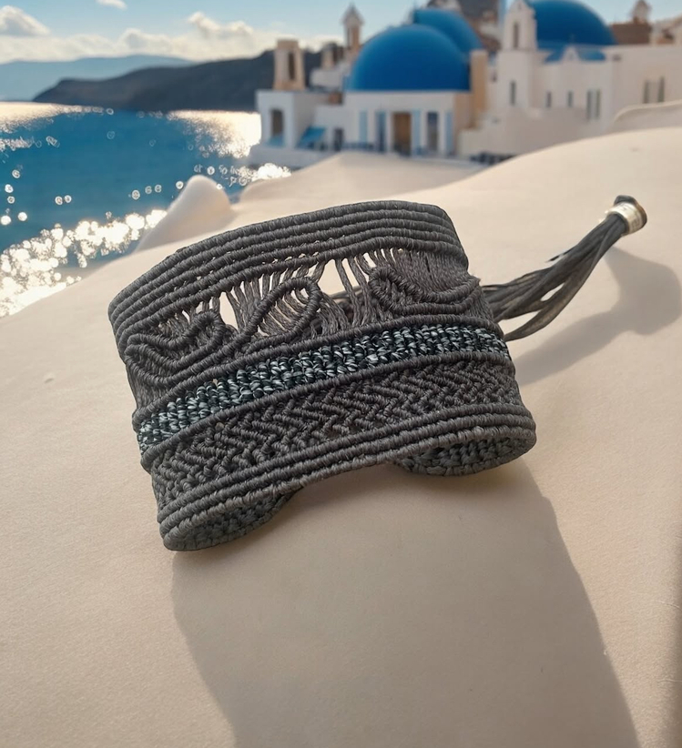 Manşet makrome bileklik