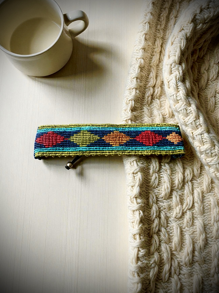 Kilim desen makrome bileklik