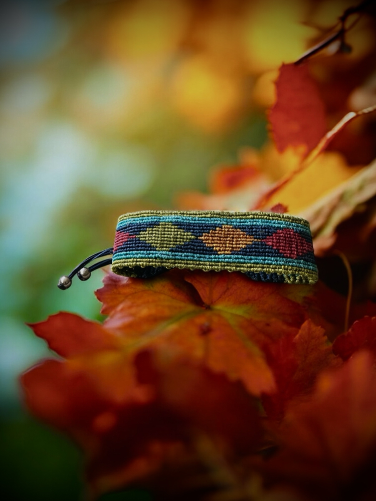 Kilim desen makrome bileklik