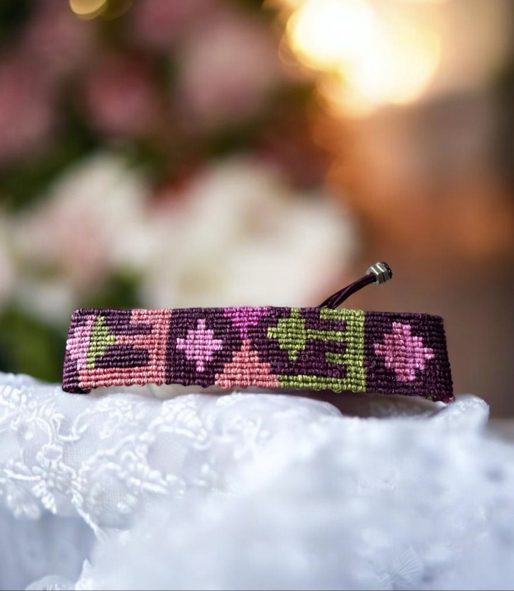 Kilim desen makrome bileklik