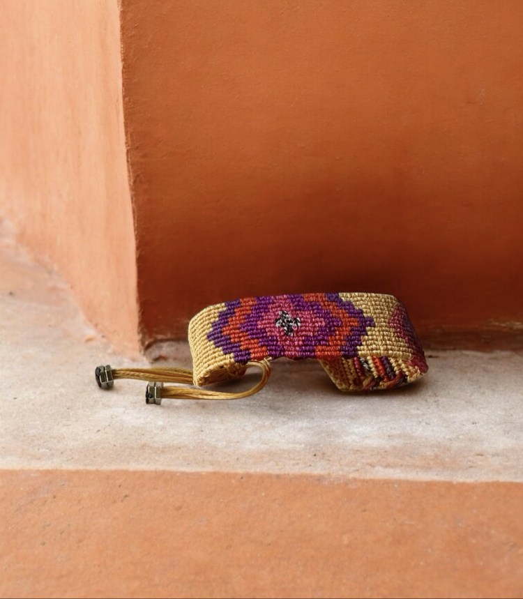 Kilim desen makrome bileklik 
