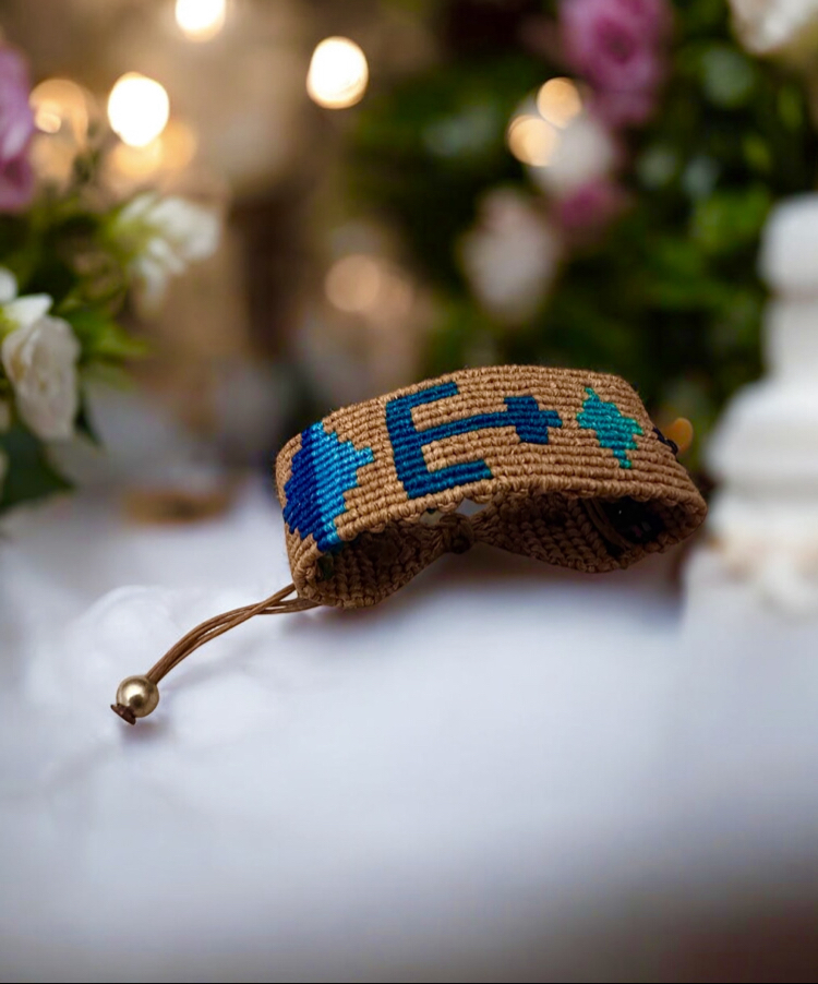 Kilim desen makrome bileklik 