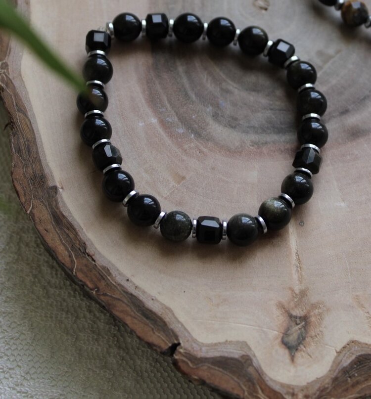 Obsidyen&hematit 