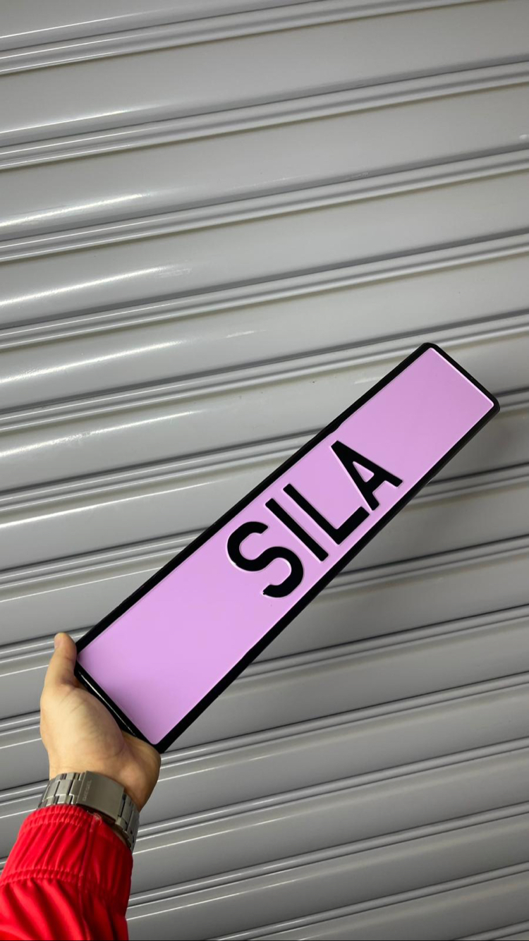 PREMİUM PEMBE DEKOR PLAKA