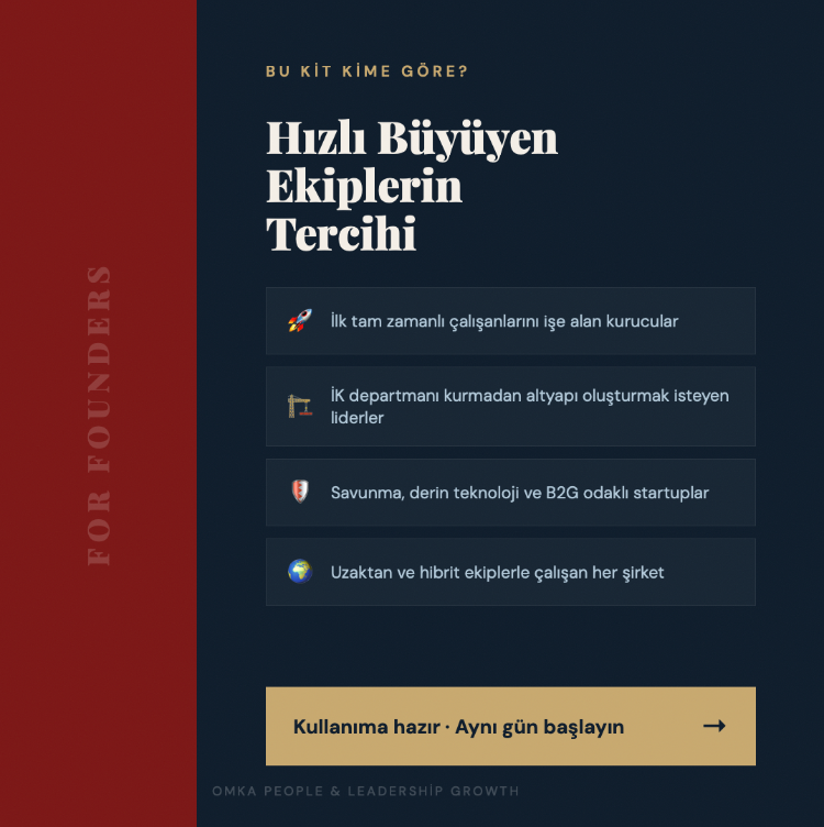 İşverenler için İK Başlangıç Kiti: Kanıta Dayalı İşe Alım & İlk 90 Gün Paketi