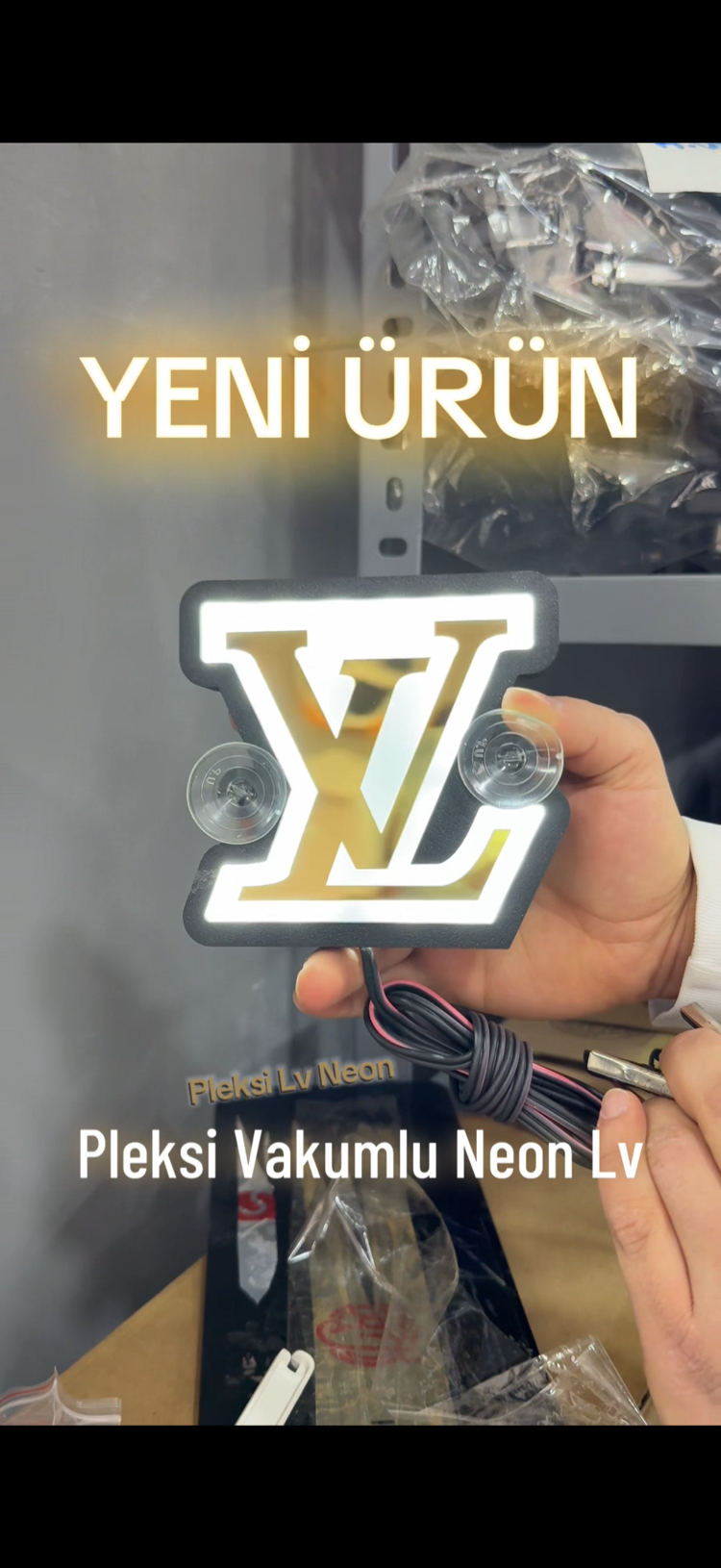 Lv Işıklı Neon Vantuzlu Led