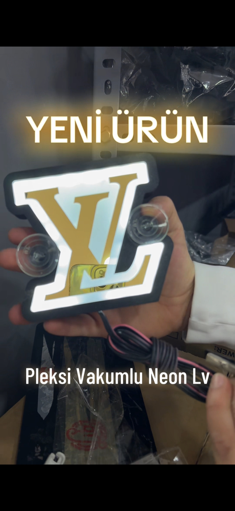 Lv Işıklı Neon Vantuzlu Led