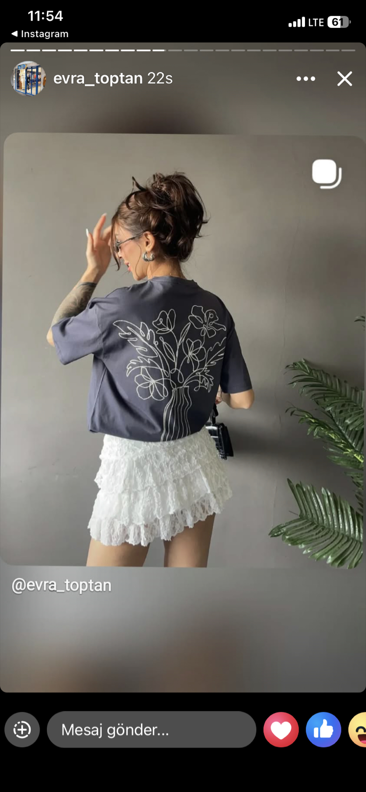 Oversize baskılı tişört