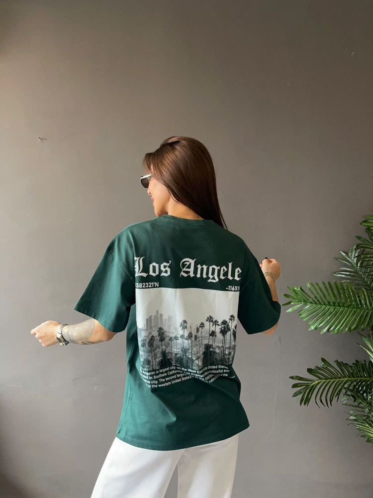 Oversize baskılı tişört