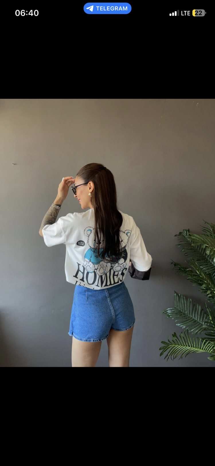 Oversize baskılı tişört