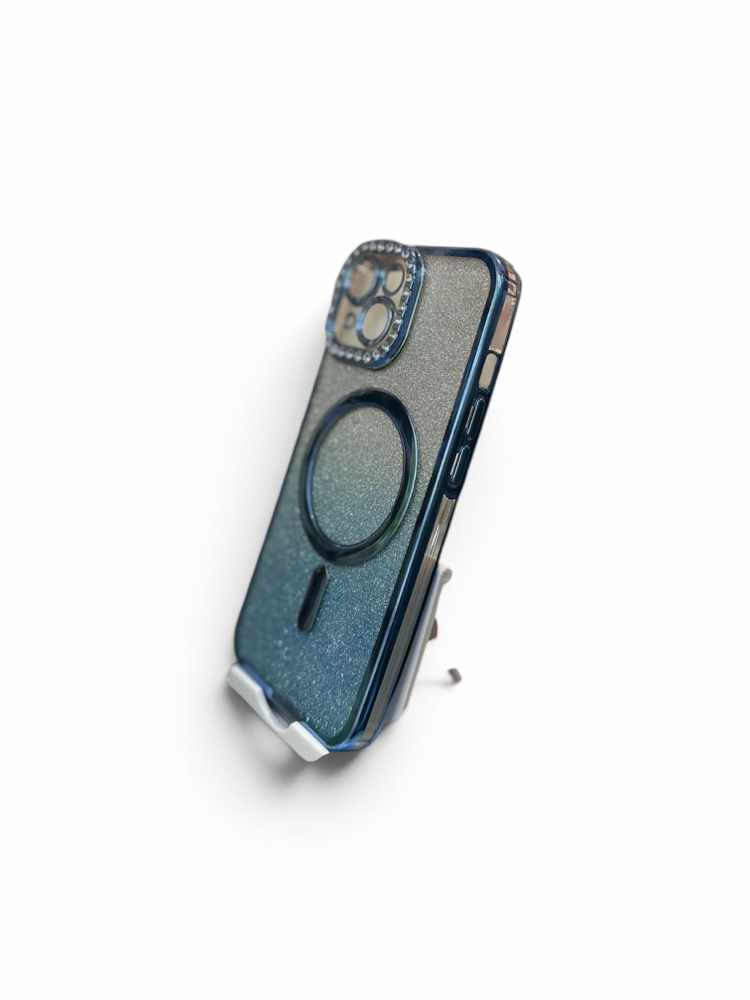 ✨ iPhone 15 Uyumlu MagSafe Simli Premium Kılıf ✨