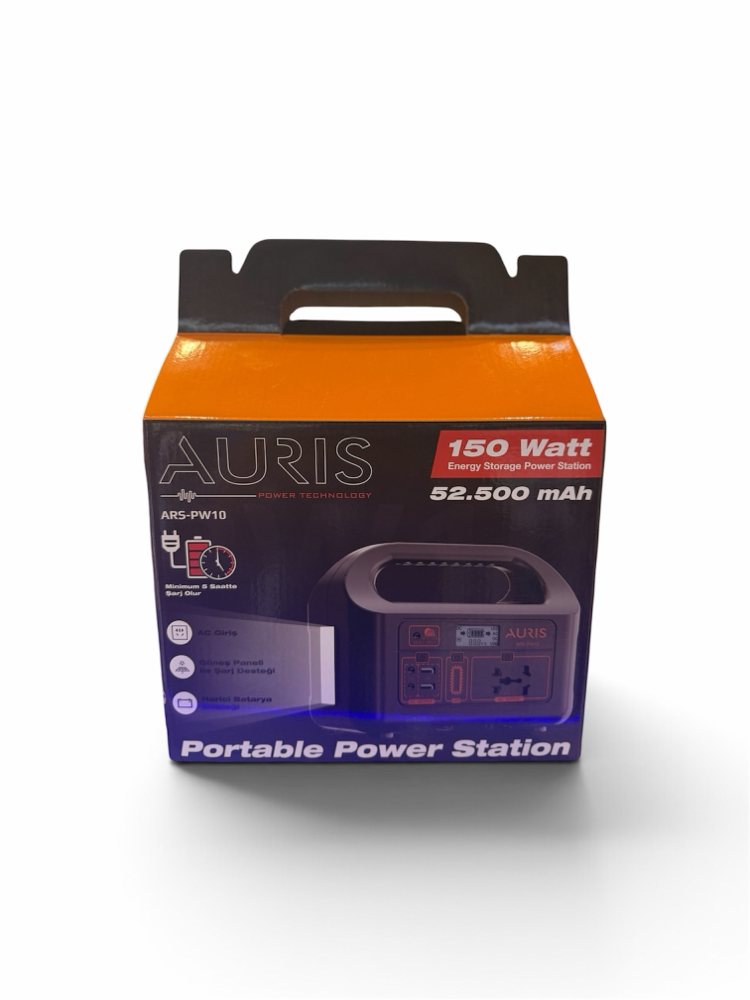AURIS ARS-PW10 Taşınabilir Power Station – 150W | 52.500 mAh