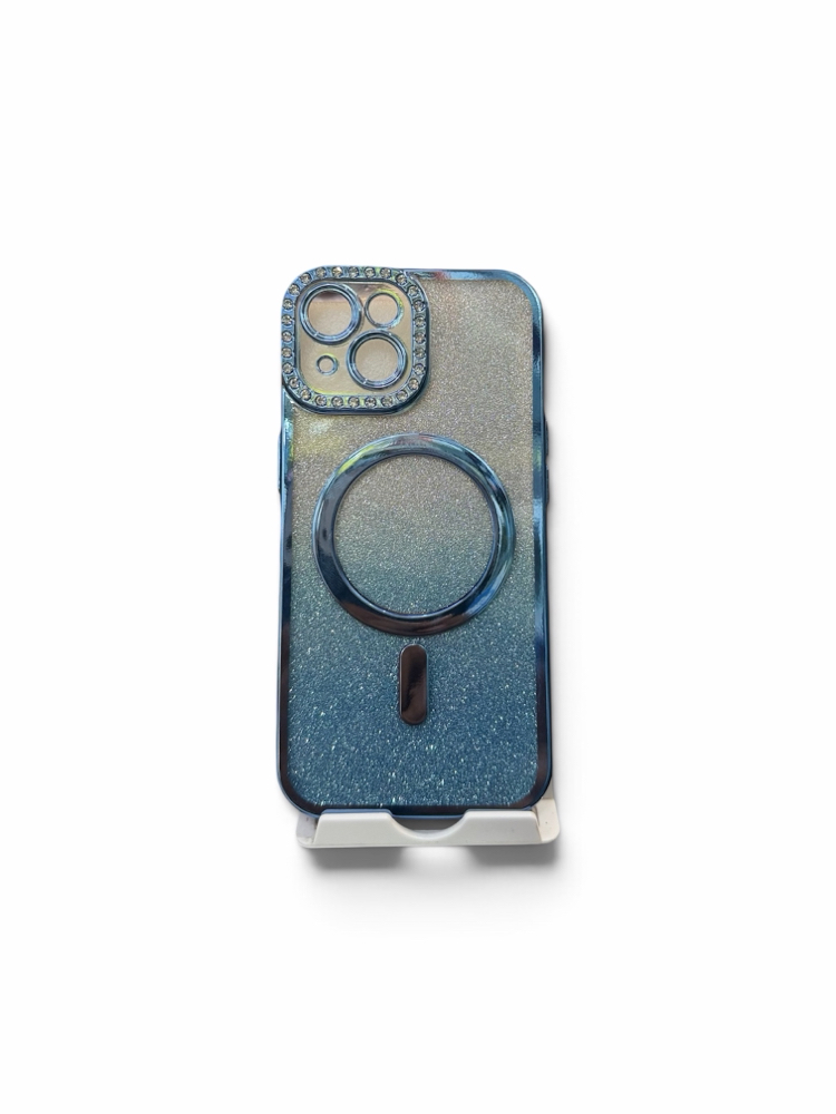 ✨ iPhone 15 Uyumlu MagSafe Simli Premium Kılıf ✨