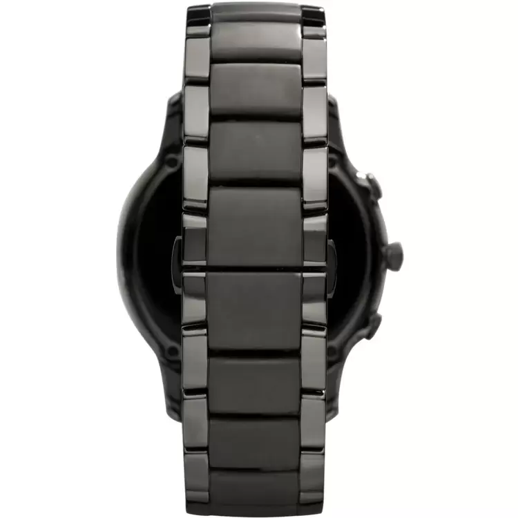 Emporio Armani AR1451 Erkek Kol Saati – Siyah Seramik / Kronograf / 5 ATM