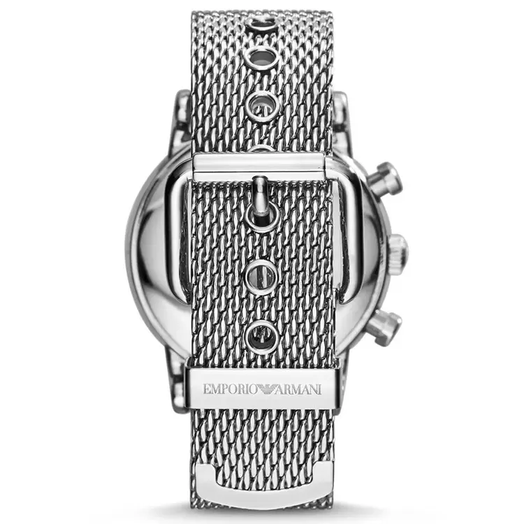 Emporio Armani AR1808 Erkek Kol Saati – Siyah Kadran / Mesh Çelik / 5 ATM