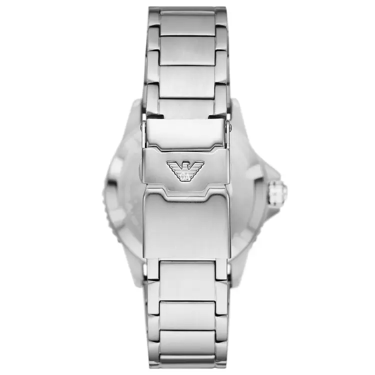Emporio Armani AR11589 Erkek Kol Saati – Siyah & Yeşil GMT / Çelik / 10 ATM