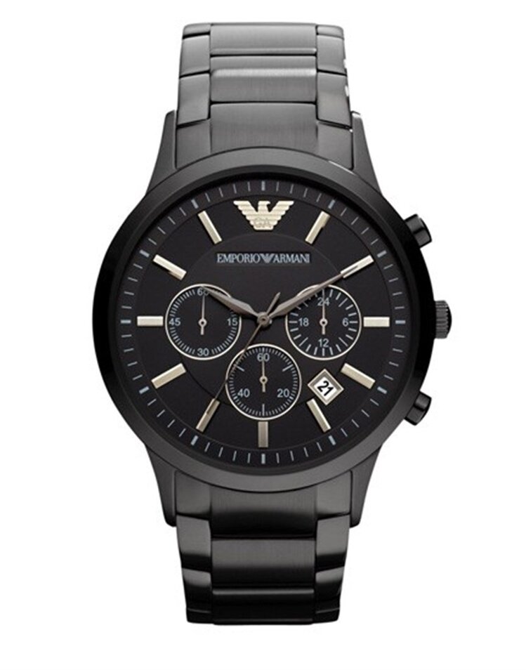 Emporio Armani AR2453 Erkek Kol Saati – Siyah / Chronograph / 43 mm