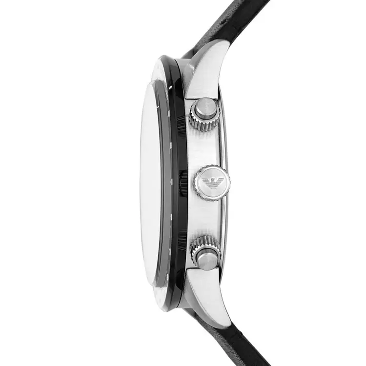Emporio Armani AR11243 Erkek Kol Saati – Siyah / Deri / 43 mm