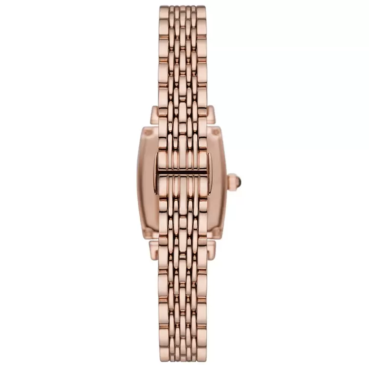 Emporio Armani AR11407 Kadın Kol Saati – Rose Gold / Kahverengi Kristal Kadran / 26 mm