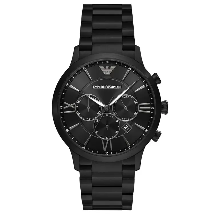 Emporio Armani AR11349 Erkek Kol Saati – Tam Siyah / Chronograph / 43 mm