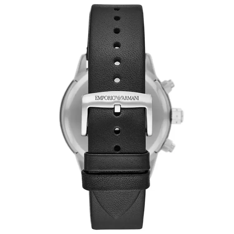 Emporio Armani AR11243 Erkek Kol Saati – Siyah / Deri / 43 mm