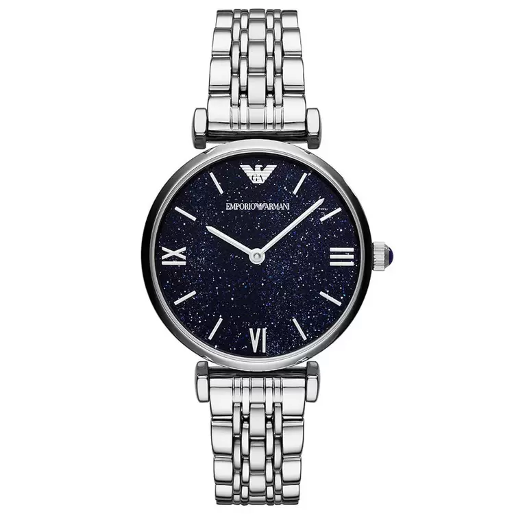 Emporio Armani AR11091 Kadın Kol Saati – Mavi Işıltılı Kadran / Çelik Bilezik