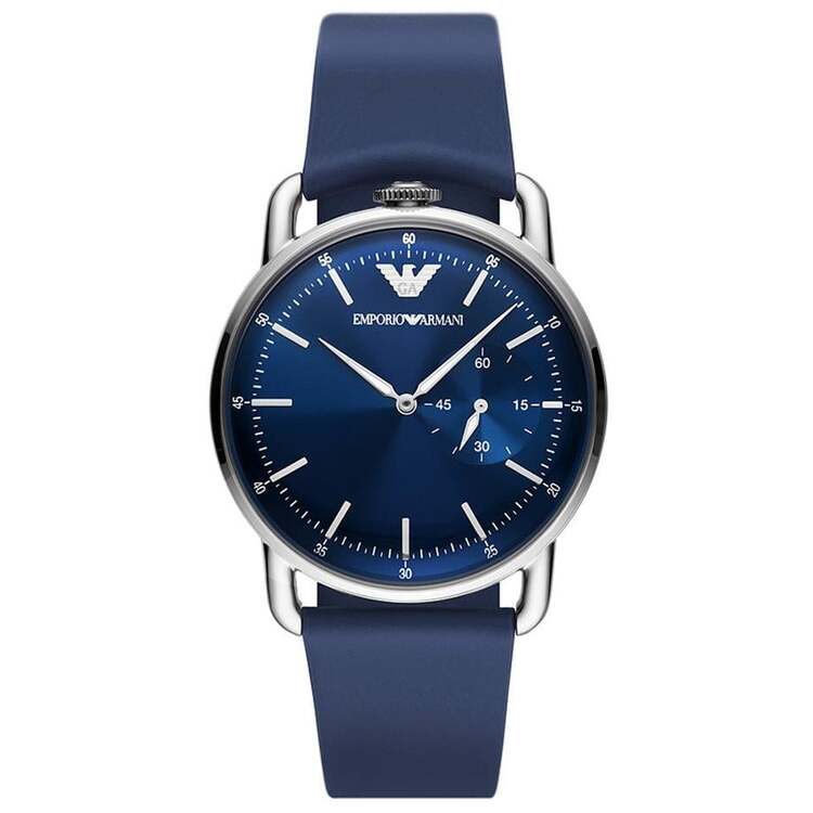 Emporio Armani AR11335 Erkek Kol Saati – Mavi Deri / 41 mm / 5 ATM