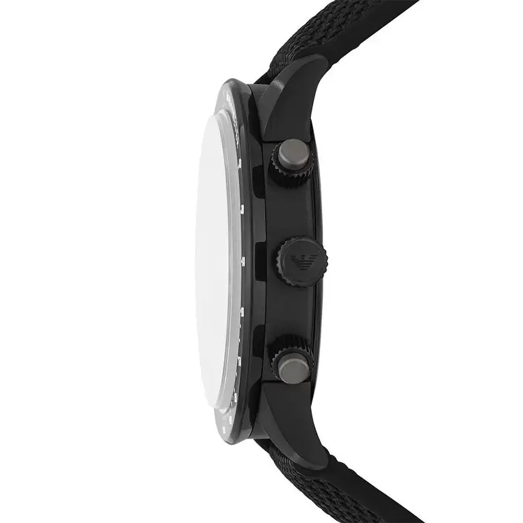 Emporio Armani AR11453 Erkek Kol Saati – Siyah Tekstil / Chronograph / 43 mm