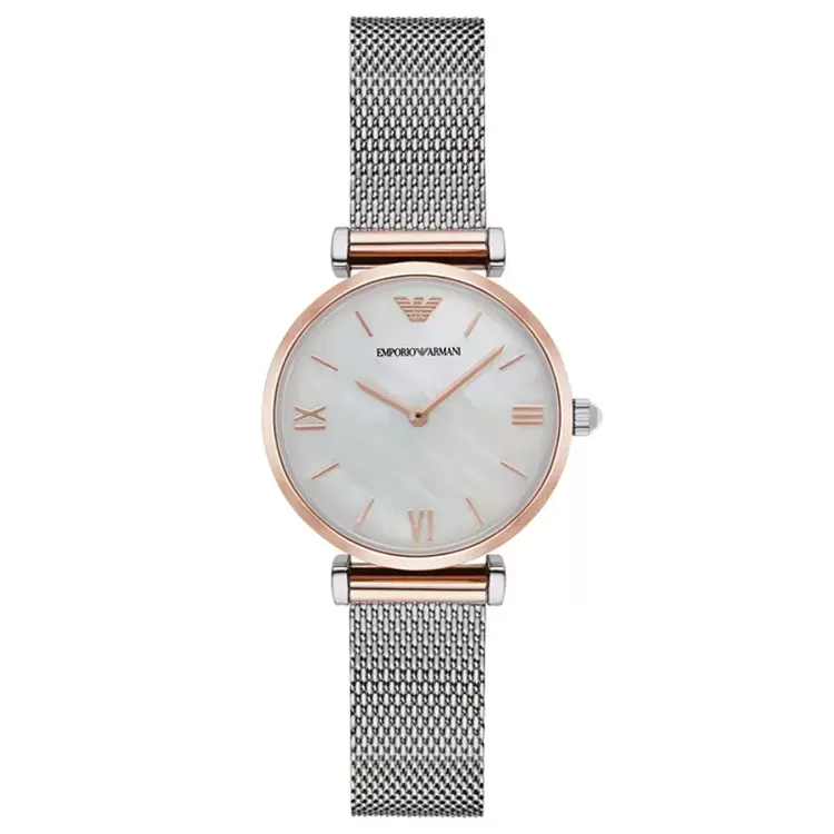 Emporio Armani AR2067 Kadın Kol Saati – İnci Kadran / Rose Gold / Milaneze