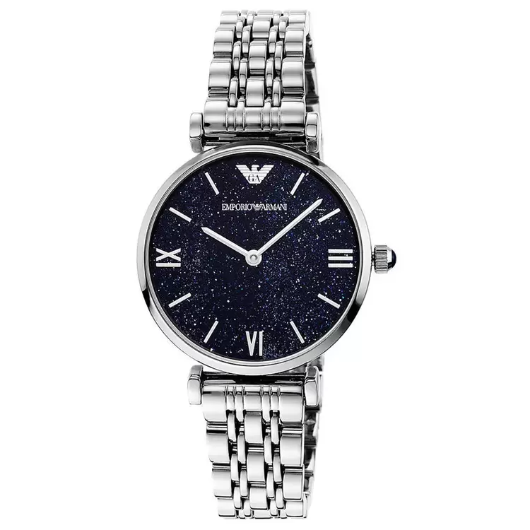 Emporio Armani AR11091 Kadın Kol Saati – Mavi Işıltılı Kadran / Çelik Bilezik
