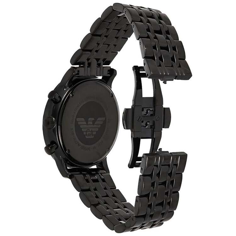 Emporio Armani AR1934 Erkek Kol Saati – Tam Siyah / Chronograph / 43 mm