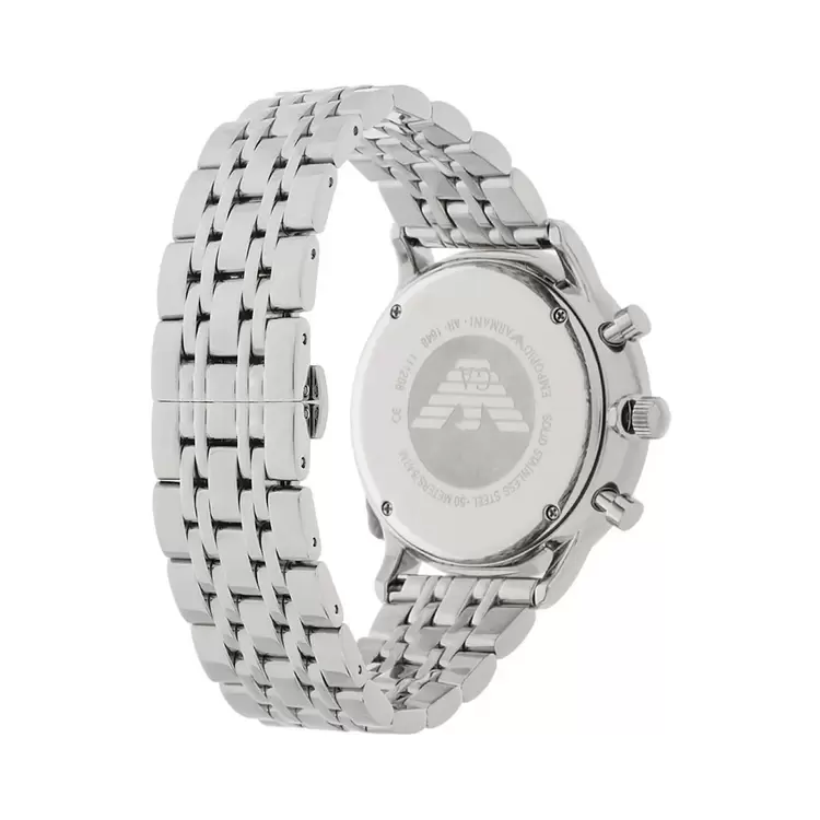 Emporio Armani AR1648 Erkek Kol Saati – Mavi Kadran / Çelik / Chronograph