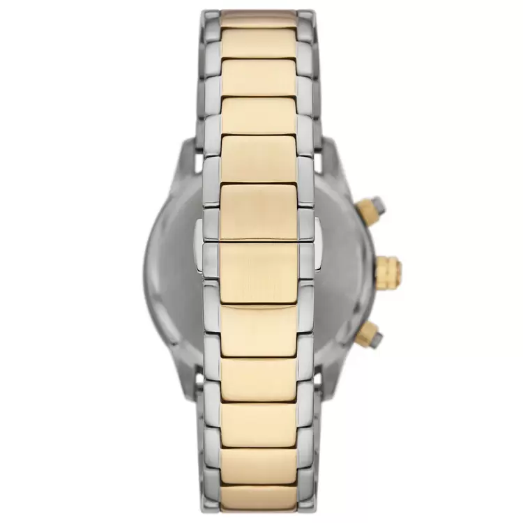 Emporio Armani AR11521 Erkek Kol Saati – Siyah Kadran / İki Tonlu Çelik