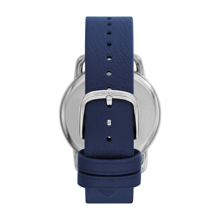 Emporio Armani AR11335 Erkek Kol Saati – Mavi Deri / 41 mm / 5 ATM