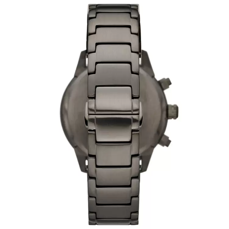 Emporio Armani AR11471 Erkek Kol Saati – Füme Çelik / Gümüş + Yeşil Kadran