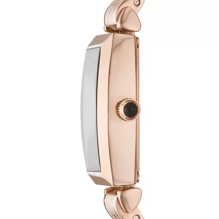 Emporio Armani AR11407 Kadın Kol Saati – Rose Gold / Kahverengi Kristal Kadran / 26 mm