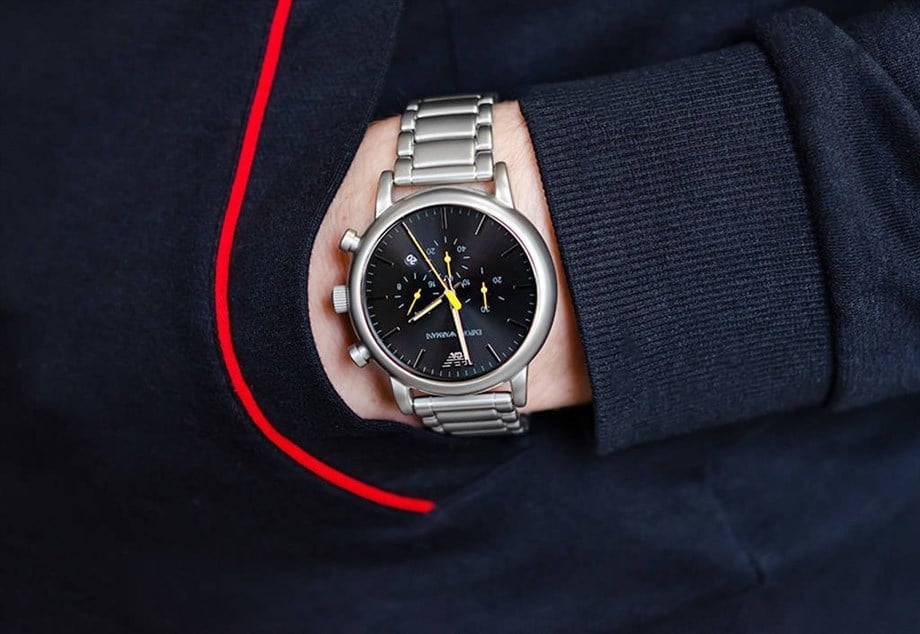 Emporio Armani AR11324 Erkek Kol Saati – Siyah Kadran / Çelik / 5 ATM