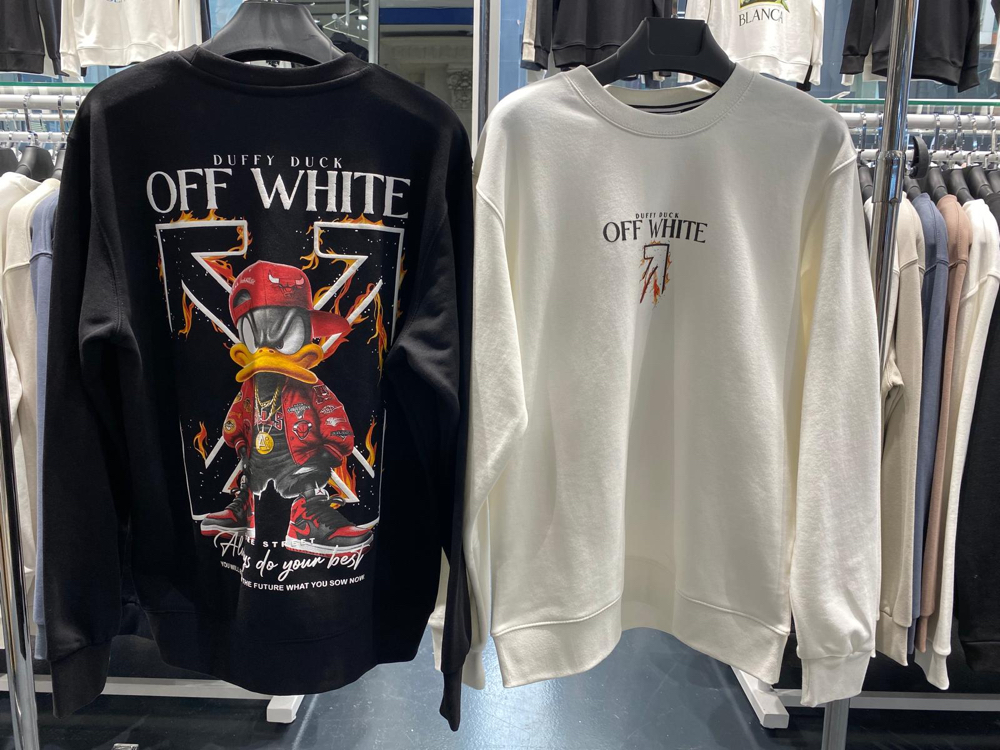 OFF WHİTE ERKEK SWEATSHİRT