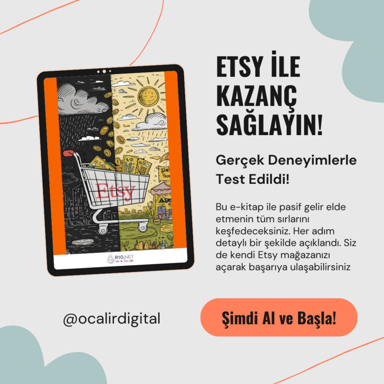 Etsy ile Kazanç Sağlayın! [GÜNCELDİR] - Anında Dijital Teslimat