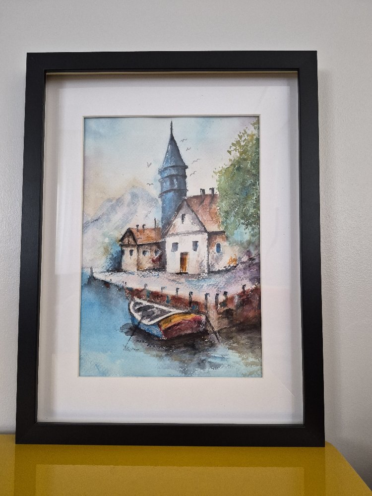 Orijinal Suluboya El Yapımı Tablo Resim