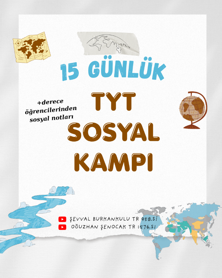 15 GÜNLÜK EFSANE TYT SOSYAL KAMPI! GÜNCEL 2026