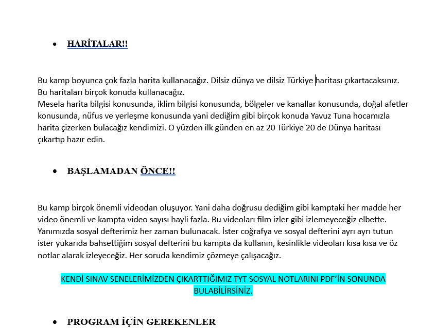 15 GÜNLÜK +17 NET TYT SOSYAL KAMPI - Şevval Burkankulu & Oğuzhan Şenocak