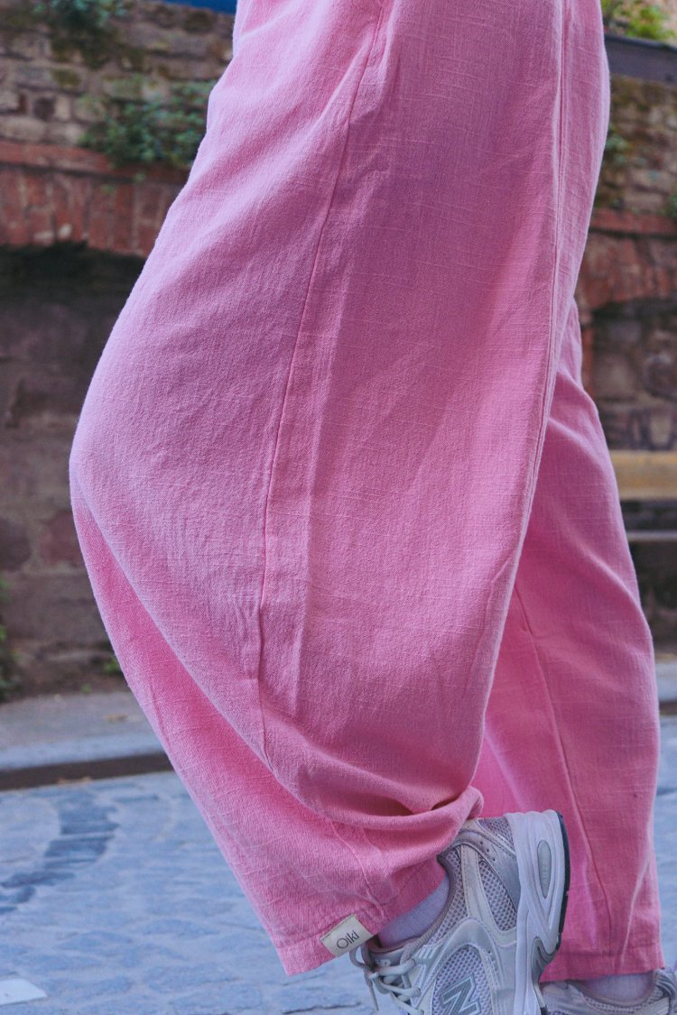 Oiki Pembe Balon Pantolon