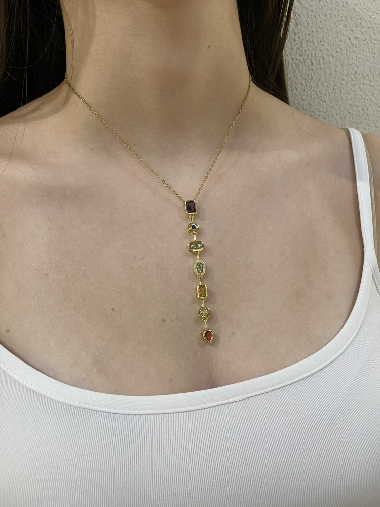 Gold/Silver Y Kolye