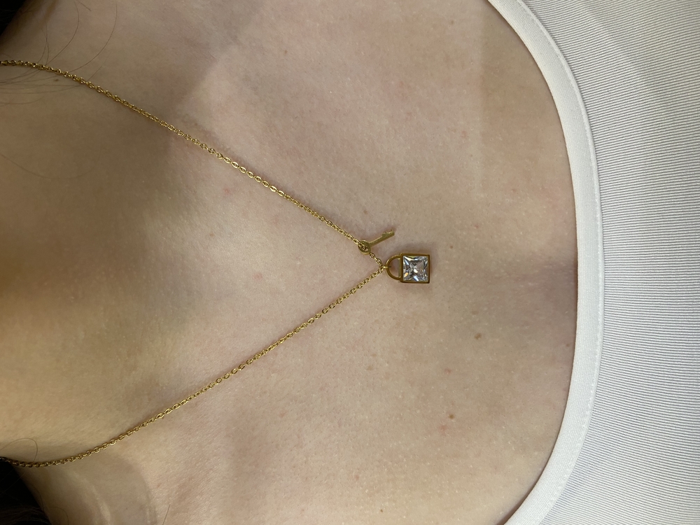 Gold/Silver Kilit&Anahtar Kolye