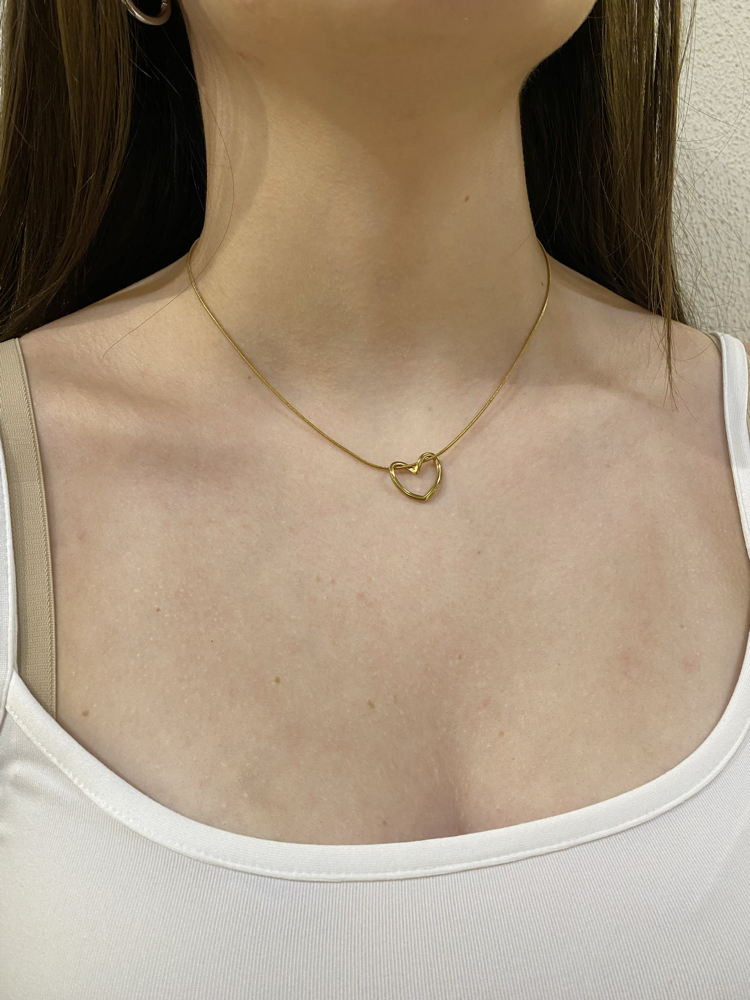 Gold/Silver Kalp Kolye