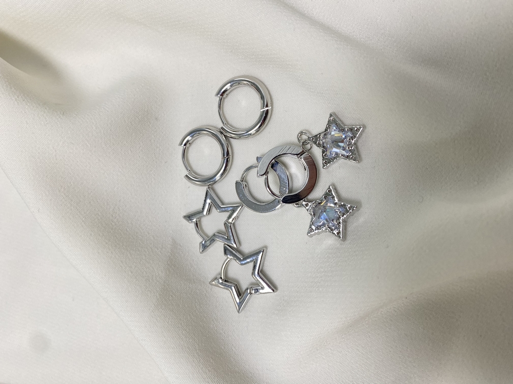 Yıldızlı Set Küpe
